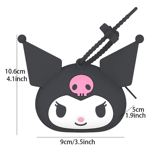 Kuromi crossbody purse with matching coin purse and Keychain - Picture 3 of 3